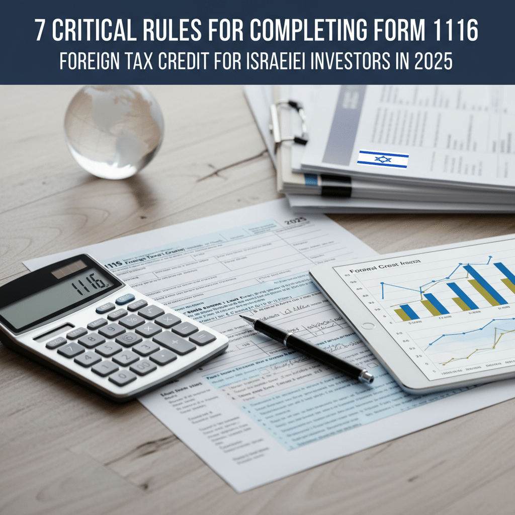 7 Critical Rules for Completing Form 1116: Foreign Tax Credit for Israeli Investors in 2025